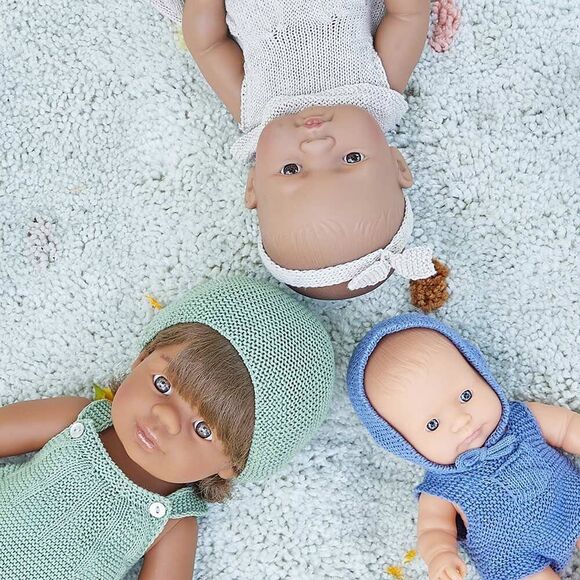 Miniland Doll 12 5/8'' Caucasian Girl (Polybag) - Made In Spain, Anatomically C - Picture 3 of 15